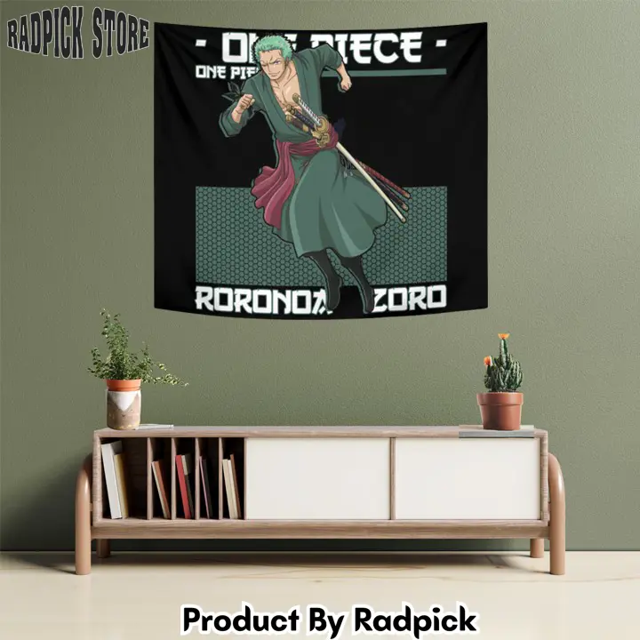 Roronoa zoro tapestry custom anime wall decor  rp5943139